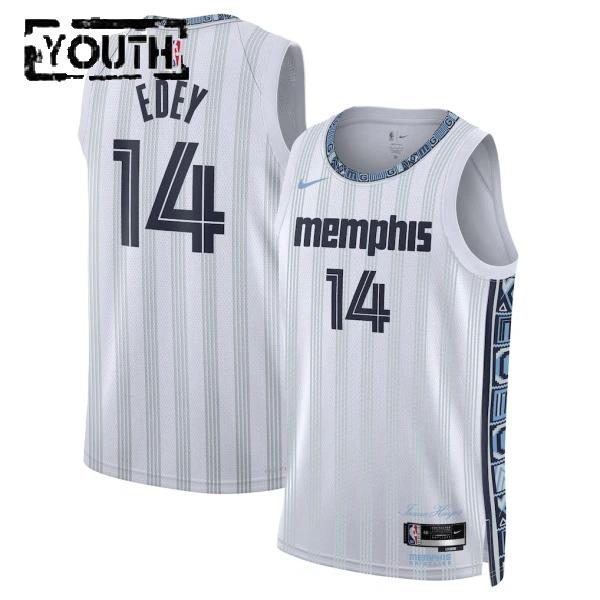 Maillot Enfant Memphis Grizzlies Zach Edey City Edition 2025-26 Gris Swingman