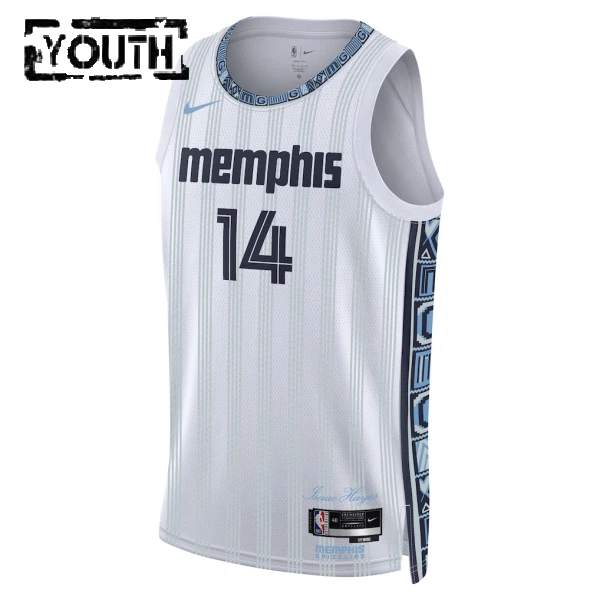 Maillot Enfant Memphis Grizzlies Zach Edey City Edition 2025-26 Gris Swingman