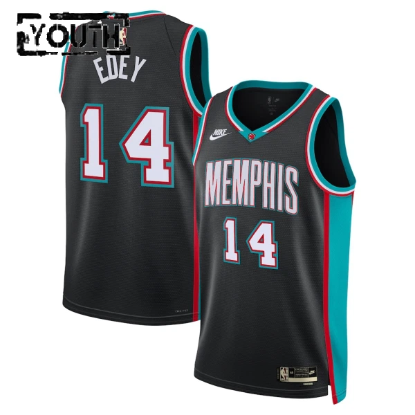 Maillot Enfant Memphis Grizzlies Zach Edey Classic Edition 2025-26 Noir Swingman