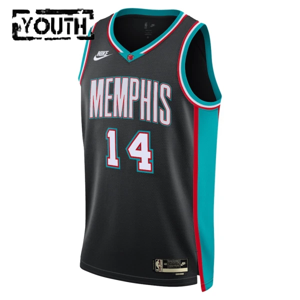 Maillot Enfant Memphis Grizzlies Zach Edey Classic Edition 2025-26 Noir Swingman