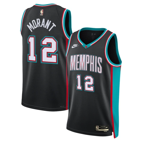 Maillot Homme Memphis Grizzlies Ja Morant Classic Edition 2025-26 Noir Swingman