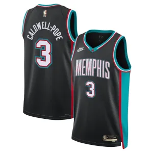 Maillot Homme Memphis Grizzlies Kentavious Caldwell Pope Classic Edition 2025-26 Noir Swingman