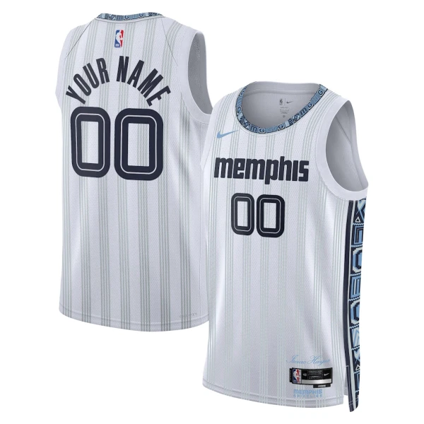 Maillot Homme Memphis Grizzlies Personnalisé City Edition 2025-26 Gris Swingman
