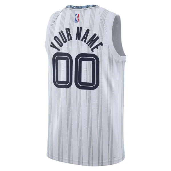 Maillot Homme Memphis Grizzlies Personnalisé City Edition 2025-26 Gris Swingman