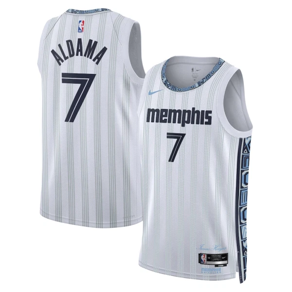 Maillot Homme Memphis Grizzlies Santi Aldama City Edition 2025-26 Gris Swingman