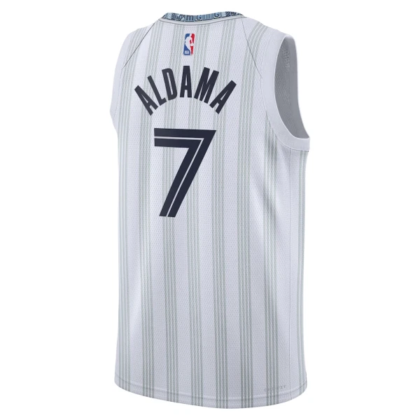 Maillot Homme Memphis Grizzlies Santi Aldama City Edition 2025-26 Gris Swingman