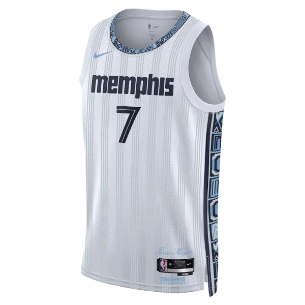 Maillot Homme Memphis Grizzlies Santi Aldama City Edition 2025-26 Gris Swingman