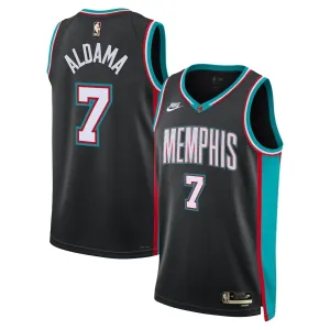 Maillot Homme Memphis Grizzlies Santi Aldama Classic Edition 2025-26 Noir Swingman