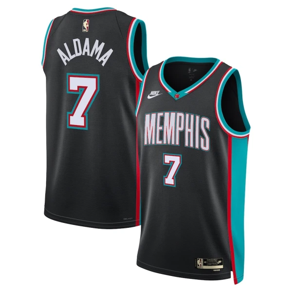 Maillot Homme Memphis Grizzlies Santi Aldama Classic Edition 2025-26 Noir Swingman