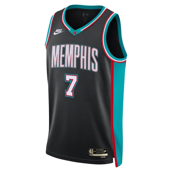 Maillot Homme Memphis Grizzlies Santi Aldama Classic Edition 2025-26 Noir Swingman