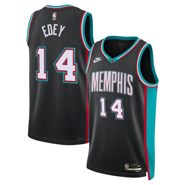 Maillot Homme Memphis Grizzlies Zach Edey Classic Edition 2025-26 Noir Swingman