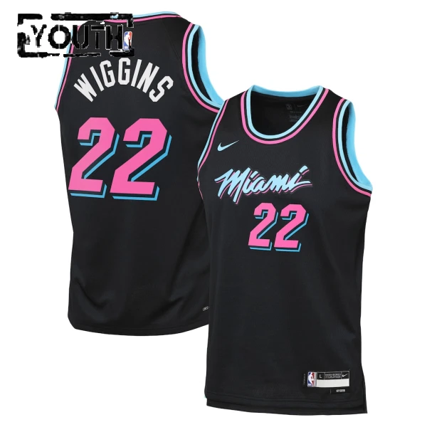 Maillot Enfant Miami Heat Andrew Wiggins City Edition 2025-26 Noir Swingman