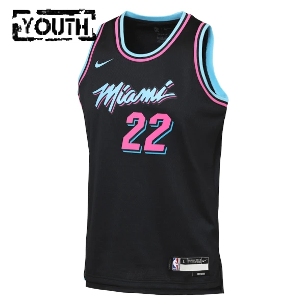 Maillot Enfant Miami Heat Andrew Wiggins City Edition 2025-26 Noir Swingman