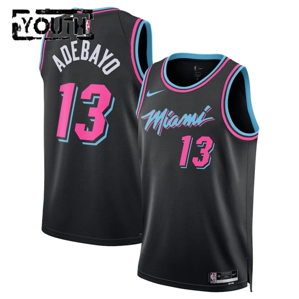 Maillot Enfant Miami Heat Bam Adebayo City Edition 2025-26 Noir Swingman