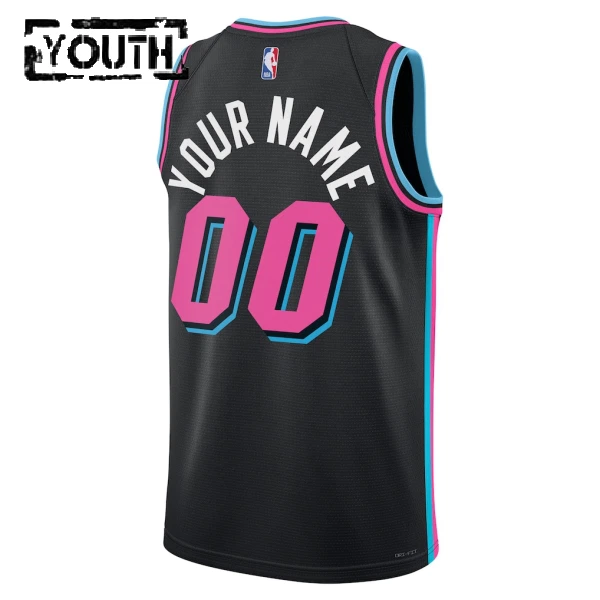 Maillot Enfant Miami Heat Personnalisé City Edition 2025-26 Noir Swingman
