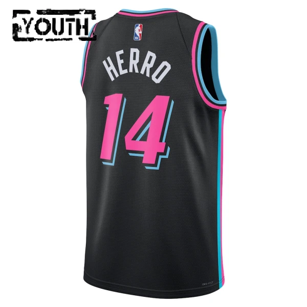 Maillot Enfant Miami Heat Tyler Herro City Edition 2025-26 Noir Swingman