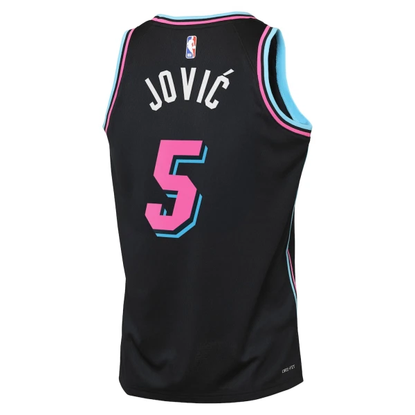 Maillot Homme Miami Heat Nikola Jovic City Edition 2025-26 Noir Swingman