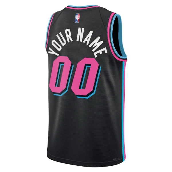Maillot Homme Miami Heat Personnalisé City Edition 2025-26 Noir Swingman