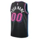 Maillot Homme Miami Heat Personnalisé City Edition 2025-26 Noir Swingman