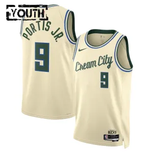 Maillot Enfant Milwaukee Bucks Bobby Portis JR City Edition 2025-26 Blanc Swingman