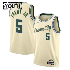 Maillot Enfant Milwaukee Bucks Gary Trent JR City Edition 2025-26 Blanc Swingman