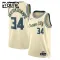 Maillot Enfant Milwaukee Bucks Giannis Antetokounmpo City Edition 2025-26 Blanc Swingman