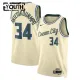Maillot Enfant Milwaukee Bucks Giannis Antetokounmpo City Edition 2025-26 Blanc Swingman