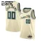 Maillot Enfant Milwaukee Bucks Personnalisé City Edition 2025-26 Blanc Swingman