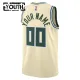 Maillot Enfant Milwaukee Bucks Personnalisé City Edition 2025-26 Blanc Swingman