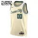 Maillot Enfant Milwaukee Bucks Personnalisé City Edition 2025-26 Blanc Swingman