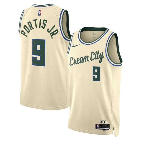 Maillot Homme Milwaukee Bucks Bobby Portis JR City Edition 2025-26 Blanc Swingman