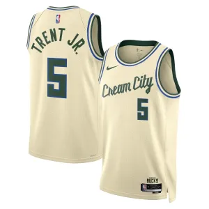 Maillot Homme Milwaukee Bucks Gary Trent JR City Edition 2025-26 Blanc Swingman