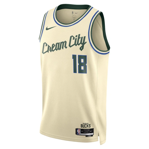 Maillot Homme Milwaukee Bucks Kyle Kuzma City Edition 2025-26 Blanc Swingman