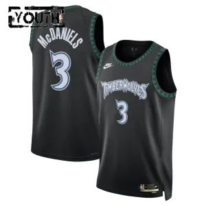 Maillot Enfant Minnesota Timberwolves Jaden Mcdaniels Classic Edition 2025-26 Noir Swingman