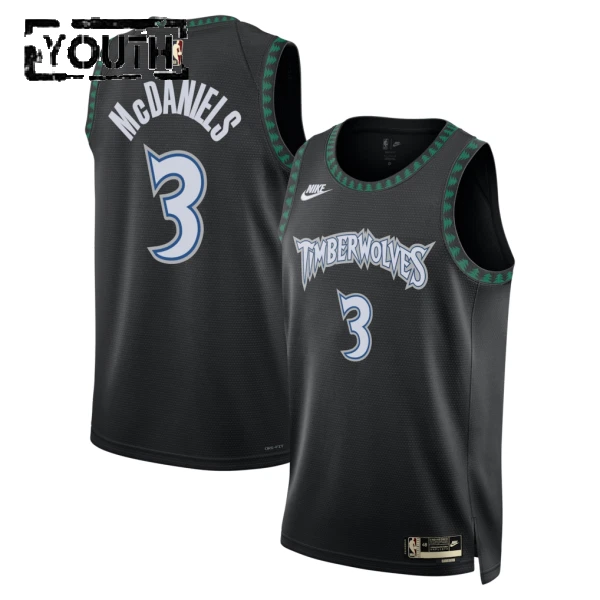 Maillot Enfant Minnesota Timberwolves Jaden Mcdaniels Classic Edition 2025-26 Noir Swingman