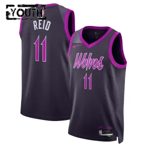 Maillot Enfant Minnesota Timberwolves Naz Reid City Edition 2025-26 Noir Swingman