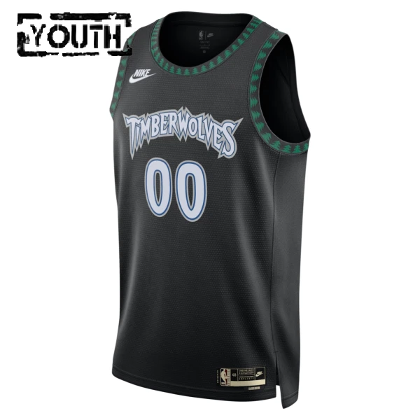 Maillot Enfant Minnesota Timberwolves Personnalisé Classic Edition 2025-26 Noir Swingman