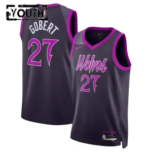 Maillot Enfant Minnesota Timberwolves Rudy Gobert City Edition 2025-26 Noir Swingman