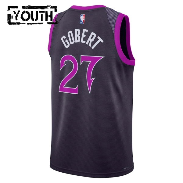 Maillot Enfant Minnesota Timberwolves Rudy Gobert City Edition 2025-26 Noir Swingman