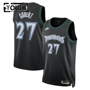 Maillot Enfant Minnesota Timberwolves Rudy Gobert Classic Edition 2025-26 Noir Swingman