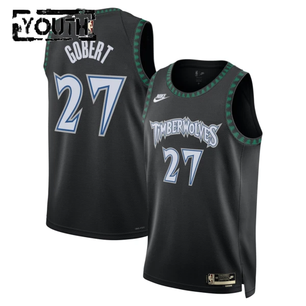 Maillot Enfant Minnesota Timberwolves Rudy Gobert Classic Edition 2025-26 Noir Swingman