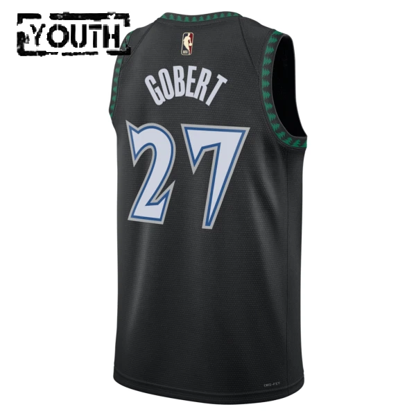 Maillot Enfant Minnesota Timberwolves Rudy Gobert Classic Edition 2025-26 Noir Swingman