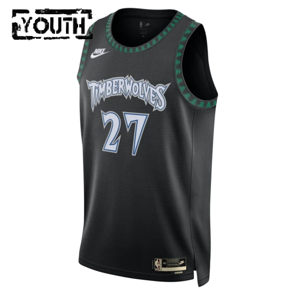 Maillot Enfant Minnesota Timberwolves Rudy Gobert Classic Edition 2025-26 Noir Swingman