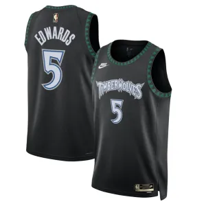 Maillot Homme Minnesota Timberwolves Anthony Edwards Classic Edition 2025-26 Noir Swingman