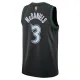 Maillot Homme Minnesota Timberwolves Jaden Mcdaniels Classic Edition 2025-26 Noir Swingman