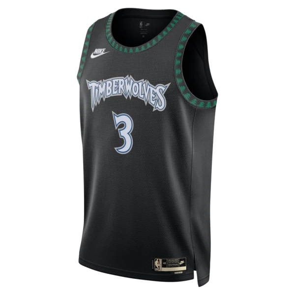 Maillot Homme Minnesota Timberwolves Jaden Mcdaniels Classic Edition 2025-26 Noir Swingman