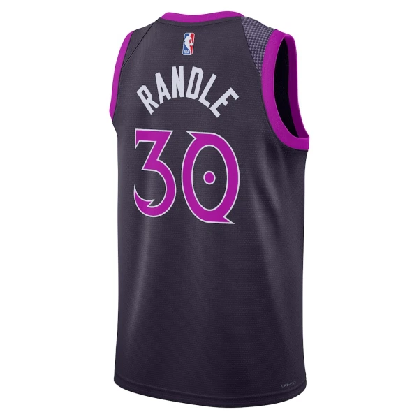 Maillot Homme Minnesota Timberwolves Julius Randle City Edition 2025-26 Noir Swingman
