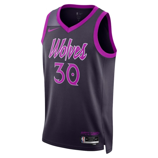 Maillot Homme Minnesota Timberwolves Julius Randle City Edition 2025-26 Noir Swingman