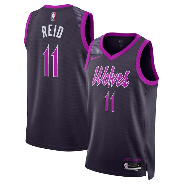 Maillot Homme Minnesota Timberwolves Naz Reid City Edition 2025-26 Noir Swingman