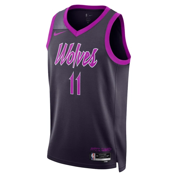 Maillot Homme Minnesota Timberwolves Naz Reid City Edition 2025-26 Noir Swingman